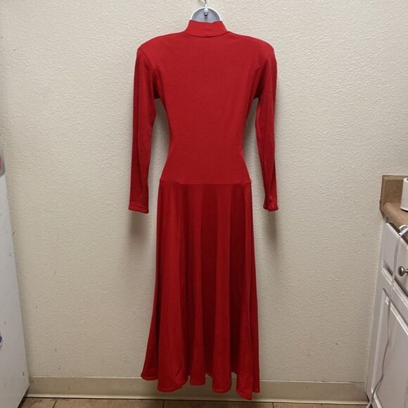 Vintage Betsey Johnson Punk Label Long Sleeve Maxi Dress Small - Picture 5 of 5